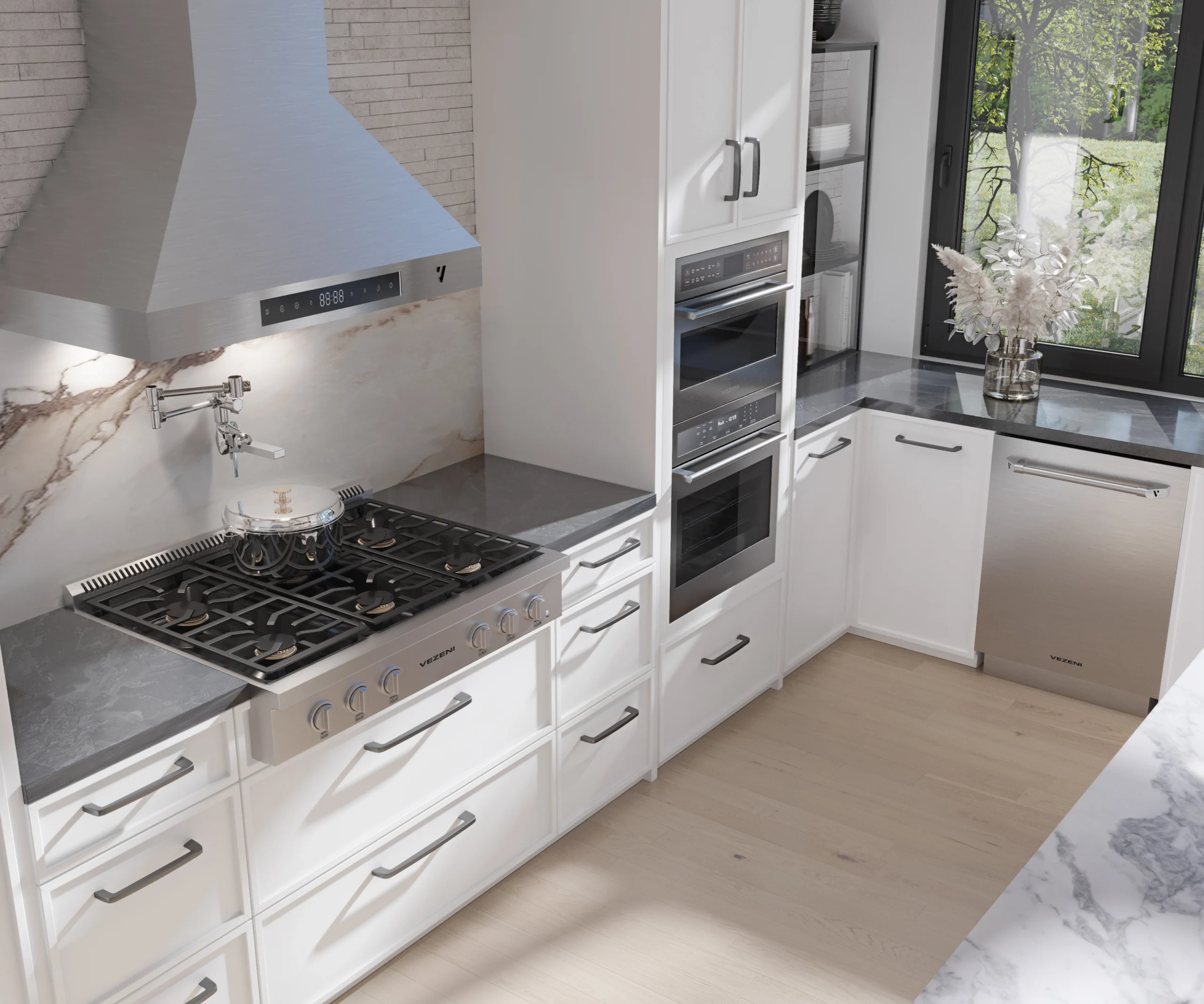 Vezeni _ Rangehood White kitchen