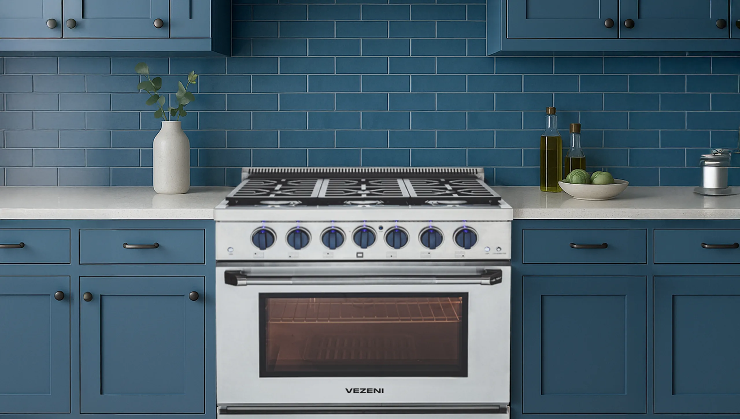 Randolph 36″ Gas Range | VEZENI Refined Power & Precision